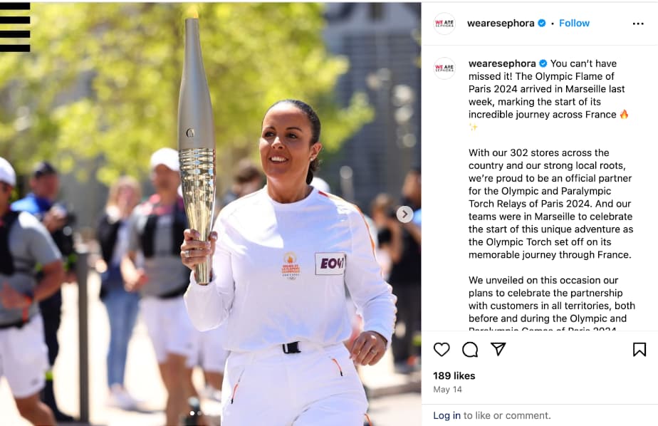 sephora instagram olympic marketing campaign